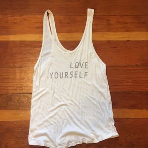 Good hYOUman tank top size xs/s love yourself